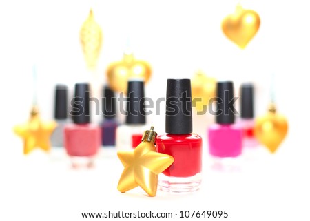 Nail polish - new year party makeup