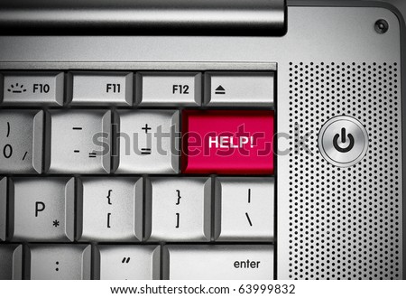 Help button on computer keyboard.