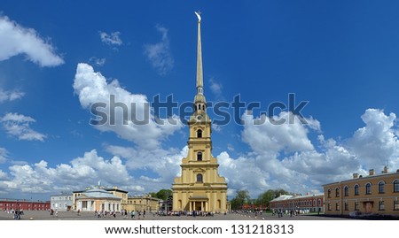 Peter and Paul Cathedral in Peter and Paul Fortress, Saint Petersburg, Russia