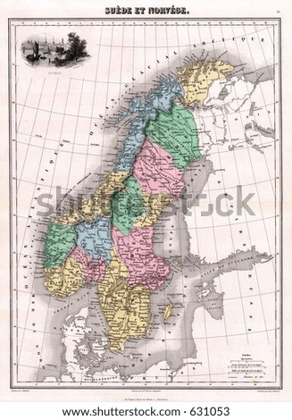 political maps of norway. physical maps of sweden.