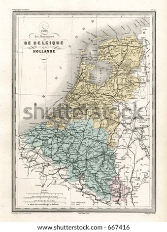 The Map Of Holland. Map of Holland and Belgium