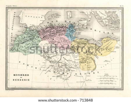 map of north african coast