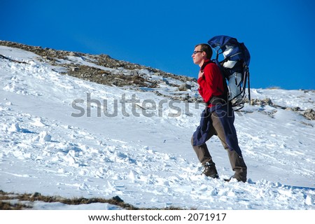 baby on mountain