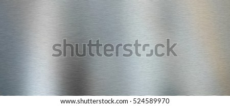 Brushed Metal texture background in silver close up
