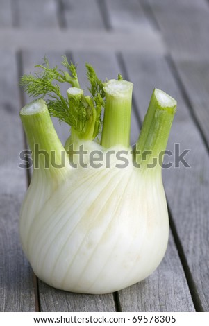 Healthy diet with fresh fennel