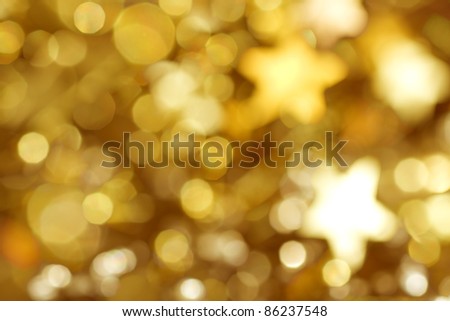 Beautiful background for christmas in colored gold