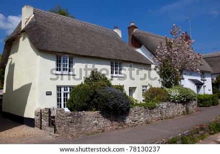 Beautiful thatched cottage in Otterton, Devon, UK