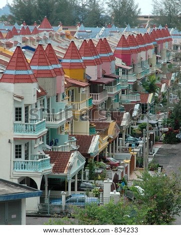 Rows of houses