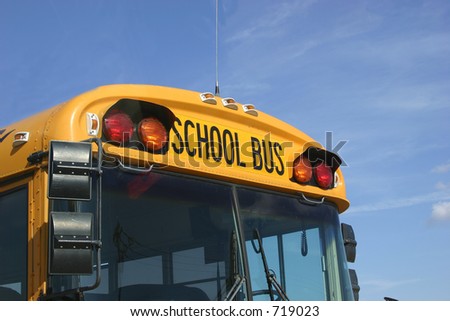 School bus front end