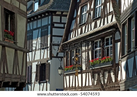 Strassburg Old town houses, France