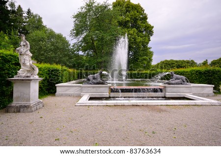 Small fountain of King Ludwigs palace \