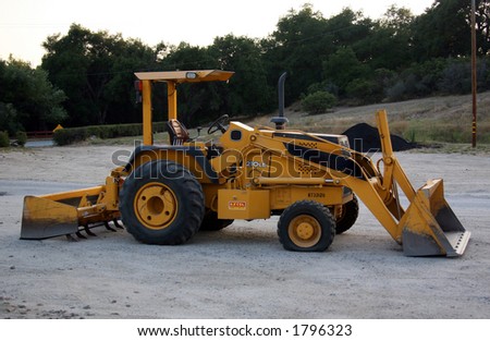 Front Loader Construction Machinery Side View