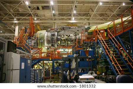 Inside Aerospace Manufacturing Facility Plant