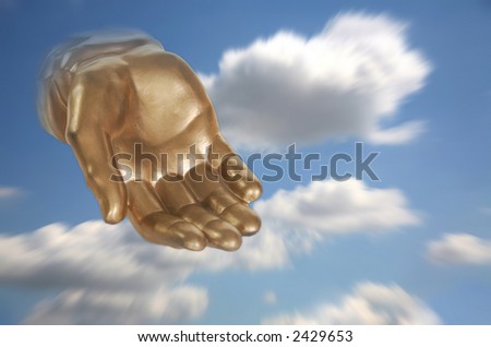 God\'s Hand Reaching Out of the Sky