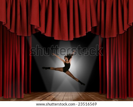 Modern Jazz Street Dancer Jumping With Intentional Motion Blur