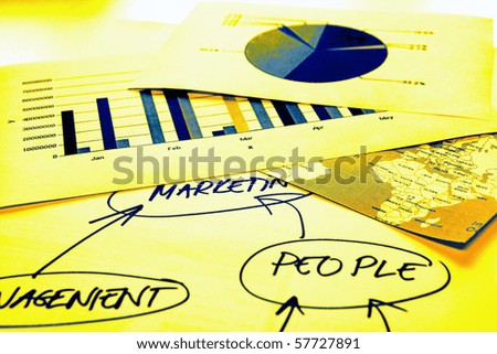 Logo Design Mind  on Documents With Europe And Africa Map  Graphs And Mind Map Stock Photo