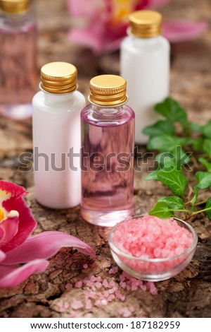 body care products or spa still life