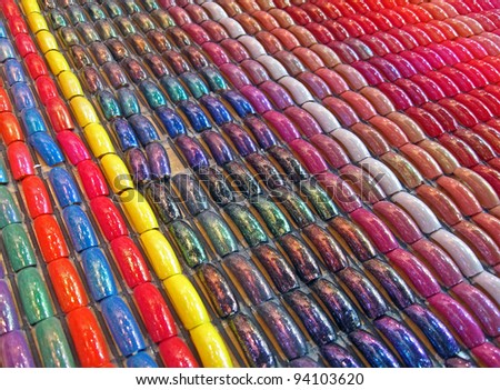 abstract rainbow nail diversity, modern fashion details