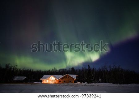 Great northern lights display over Alaska, march 2012