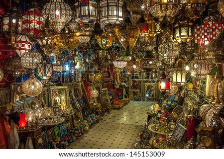 Moroccan antique lamps