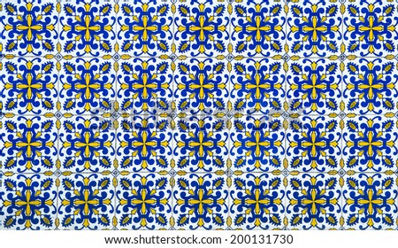 Azulejos, traditional Portuguese tiles