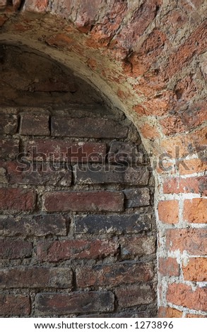 old red brick arch