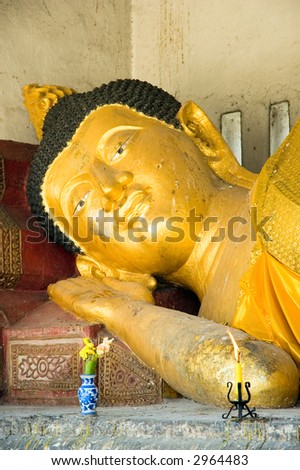 Declining buddha, Chiang Mai, Thailand