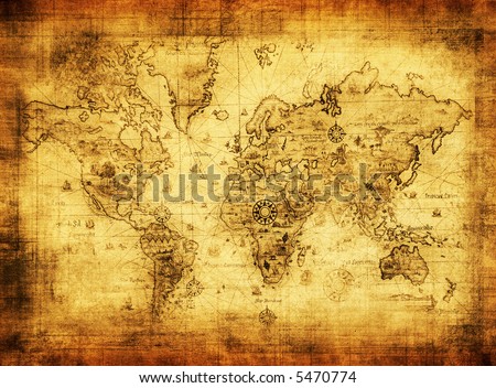 Ancient World  on Ancient Map Of The World Stock Photo 5470774   Shutterstock