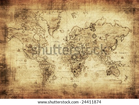 Ancient World  on Ancient Map Of The World Stock Photo 24411874   Shutterstock