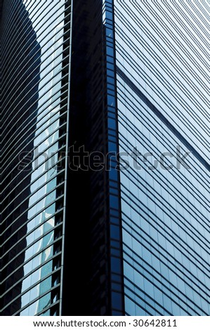 windows of office buildings, cool business background
