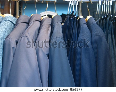 A rack of clothes