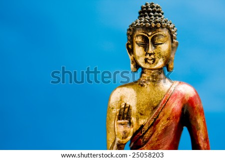 Buddha statue in a meditation position with a zen state of mind