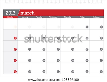 march 2013-planning calendar march 2013-planning calendar