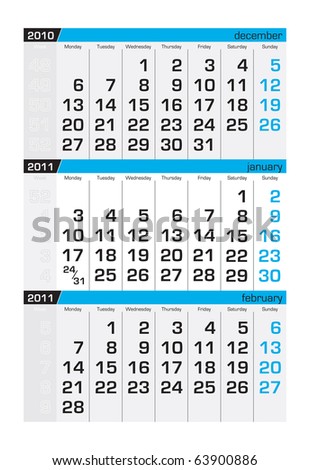 2011 Calendar January. girlfriend 2010 january 2011
