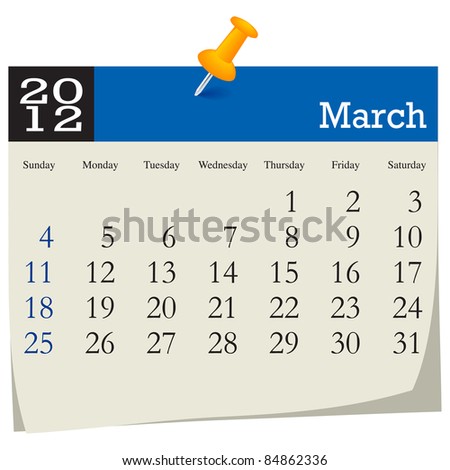 march calendar graphics