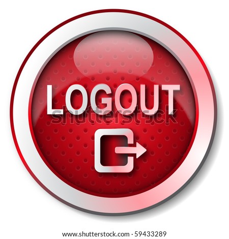 stock photo : LOGOUT icon