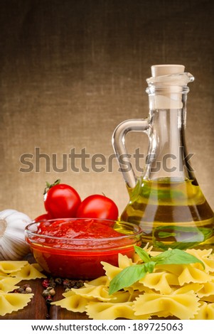 tomato sauce in sauceboat
