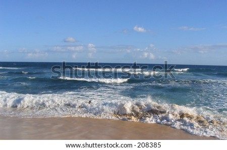 Sandy\'s, a popular beach in Hawaii near Diamond Head \