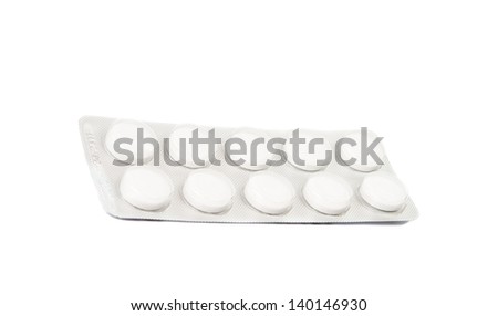 packaging of tablets on a white background
