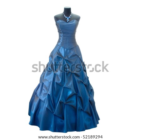Dresses and Tuxes for the Dance! Stock-photo-dark-blue-dress-on-a-dummy-on-a-white-background-52189294