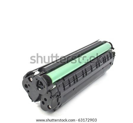 Printer Cartridges Toner on Laser Printer Toner Cartridge On White Background Stock Photo 63172903