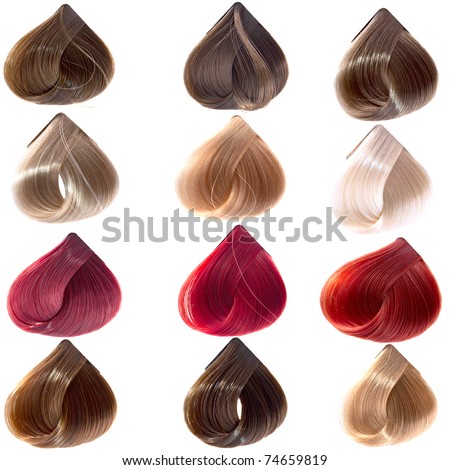 hair samples of different colors
