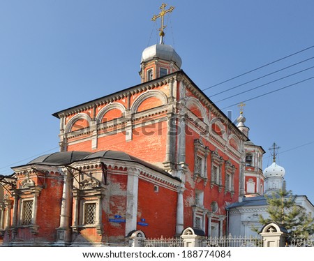 Church of Resurrection of Christ in Barashi, Moscow, Russia, 1882