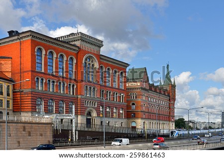 STOCKHOLM, SWEDEN - AUGUST 25, 2014: Norstedts Forlag is book publishing company in Sweden. It was established in 1823 by Per Adolf Norstedt
