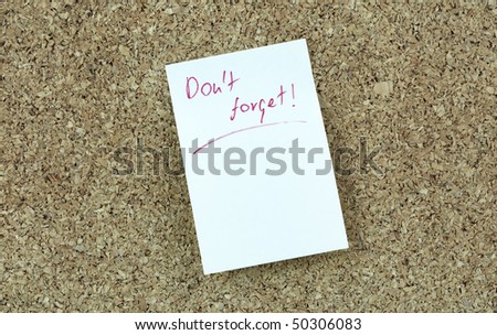 Don\'t forget