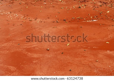Environmental pollution!Dangerous alkaline red mud.