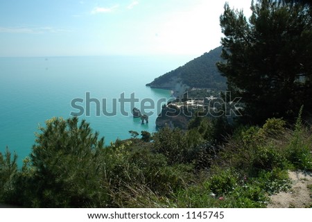 Land and sea and mountains all together here in Gargano National Park in Southern Italy