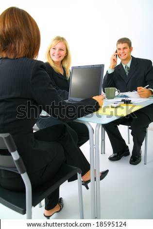 images of people talking on phone. stock photo : business people