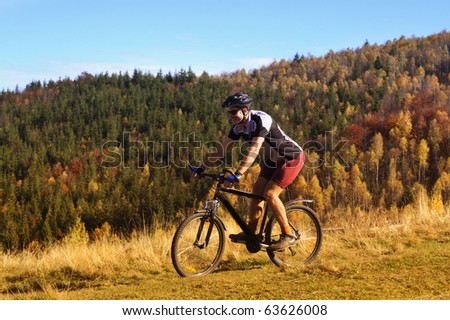 outdoor autumn bike riding