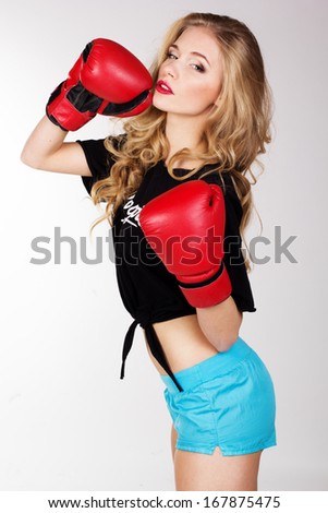 Sexy boxing Woman